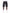 Guapi All Black Cross Buckle Shorts