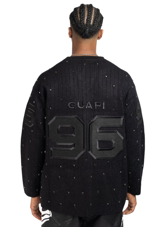 Guapi All Black Knit Hockey Jersey