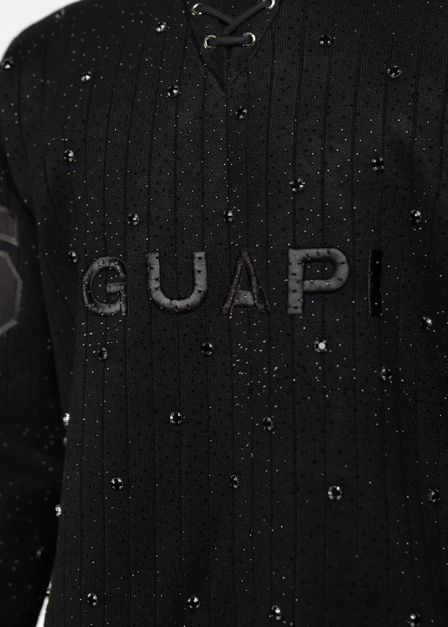 Guapi All Black Knit Hockey Jersey