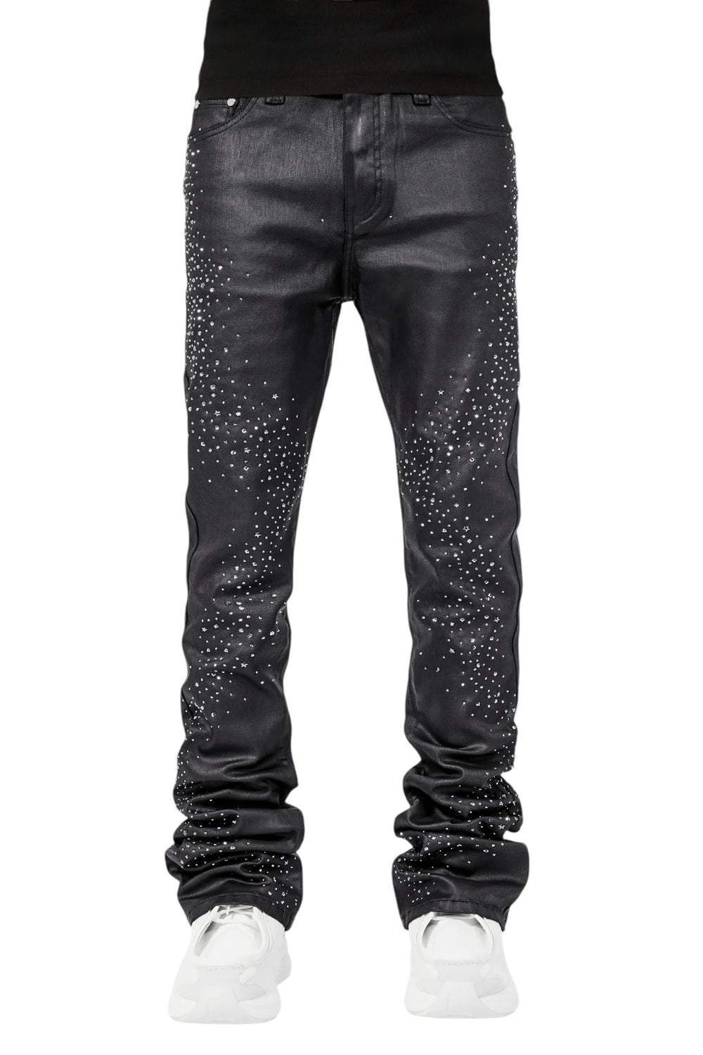 Guapi All Black Starry Sky Waxed Denim