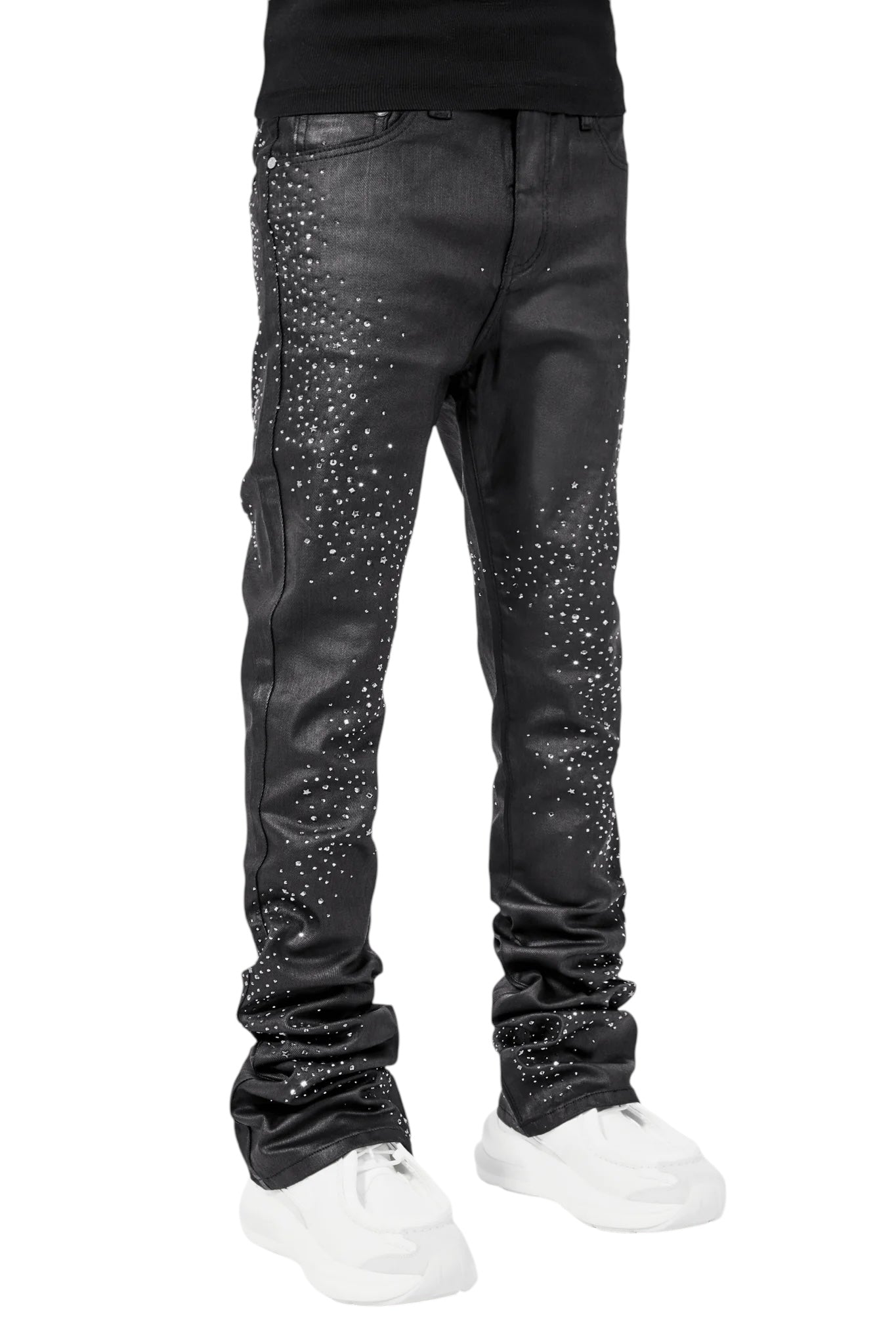 Guapi All Black Starry Sky Waxed Denim