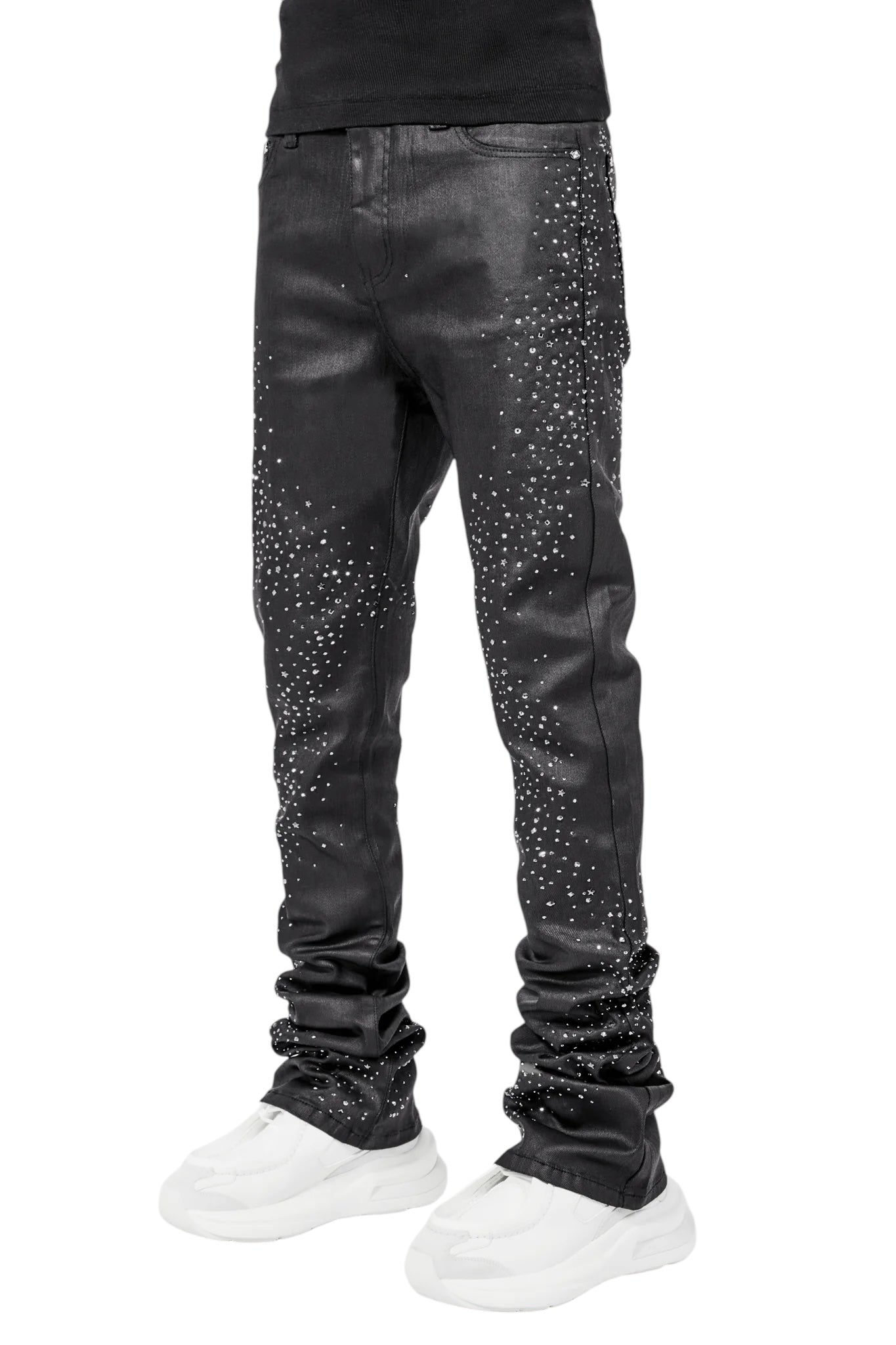 Guapi All Black Starry Sky Waxed Denim