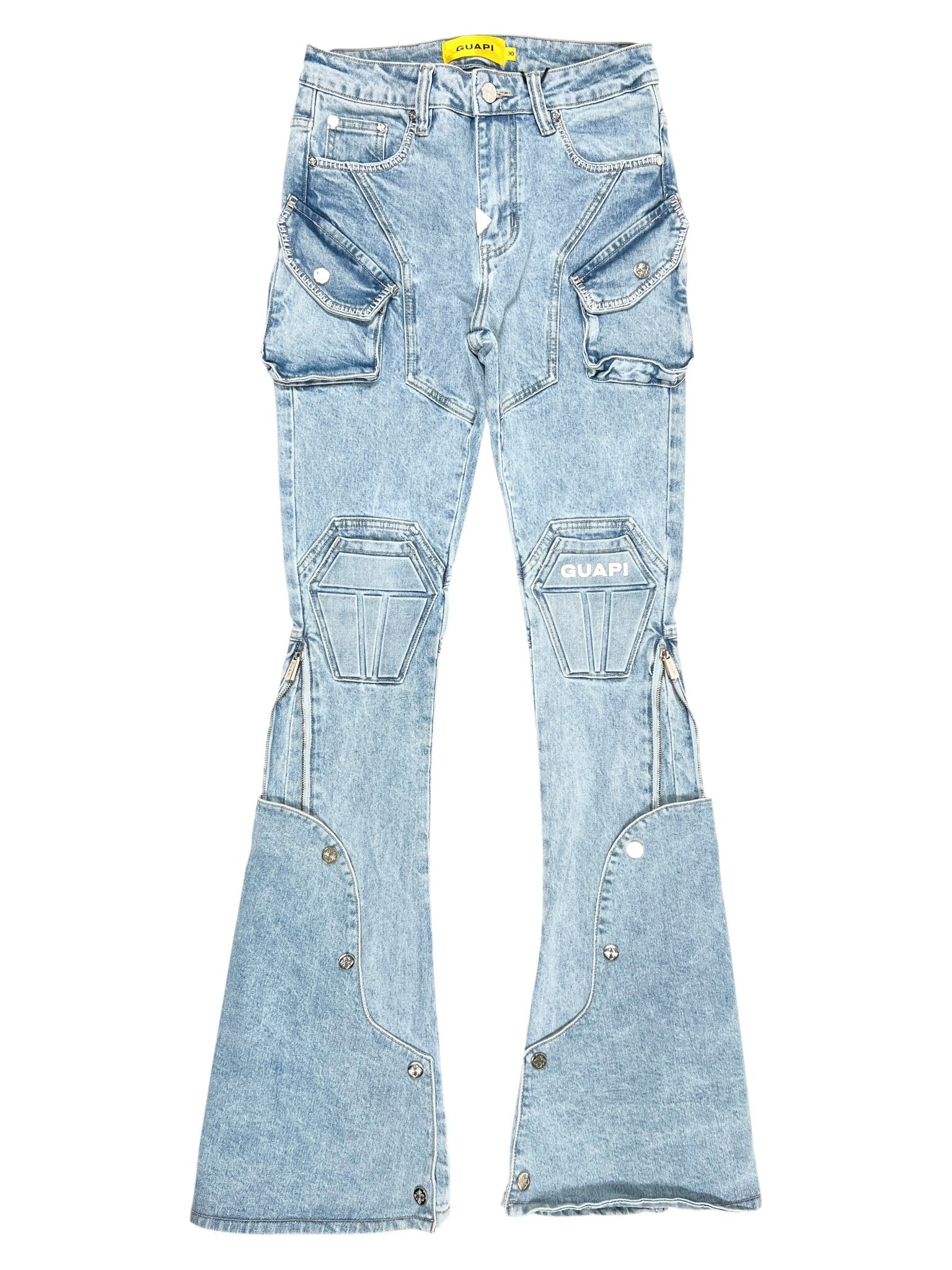 Guapi Aqua Blue Coffin Arc Denim