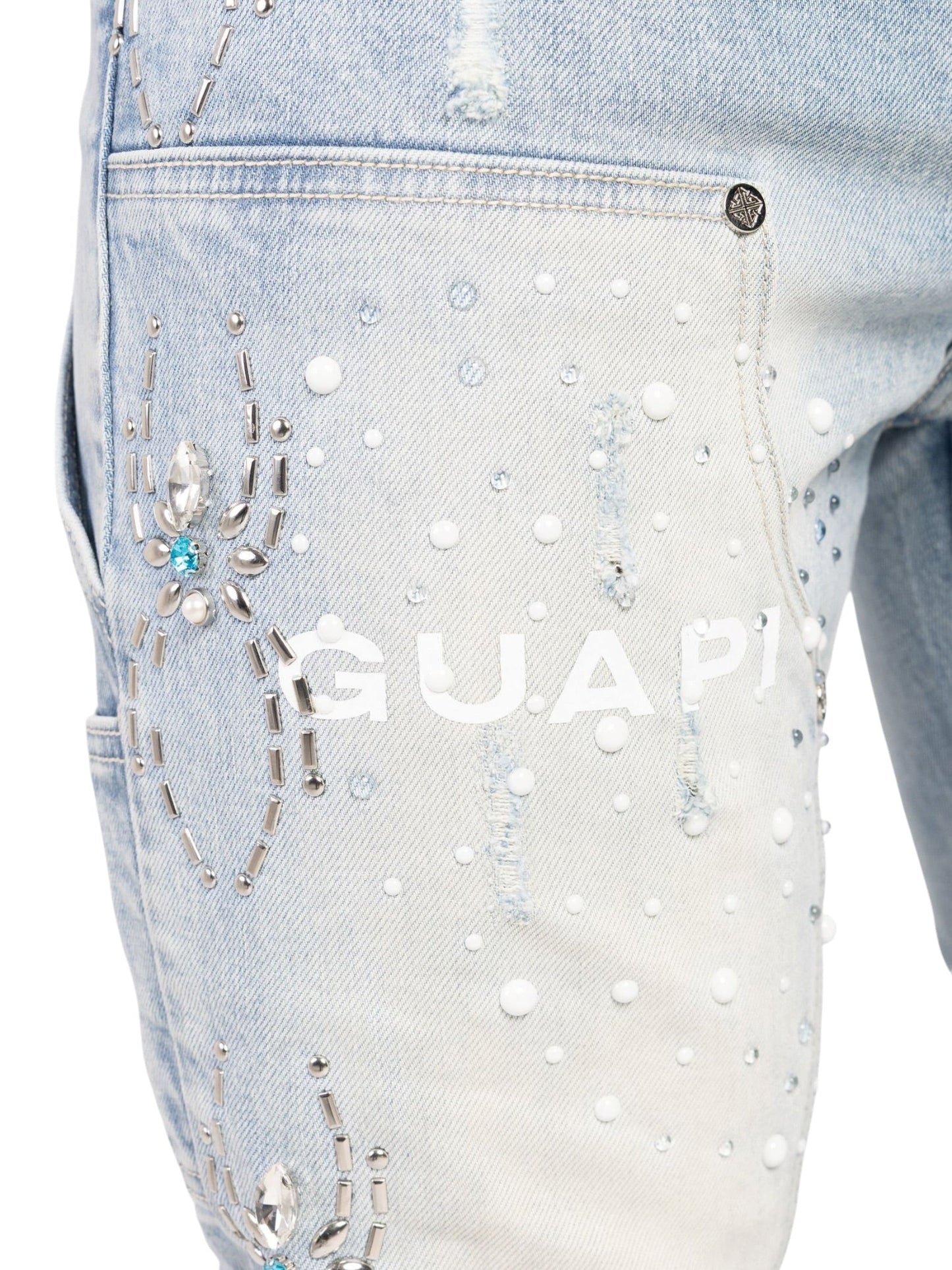 Guapi Aqua Blue Spider Denim
