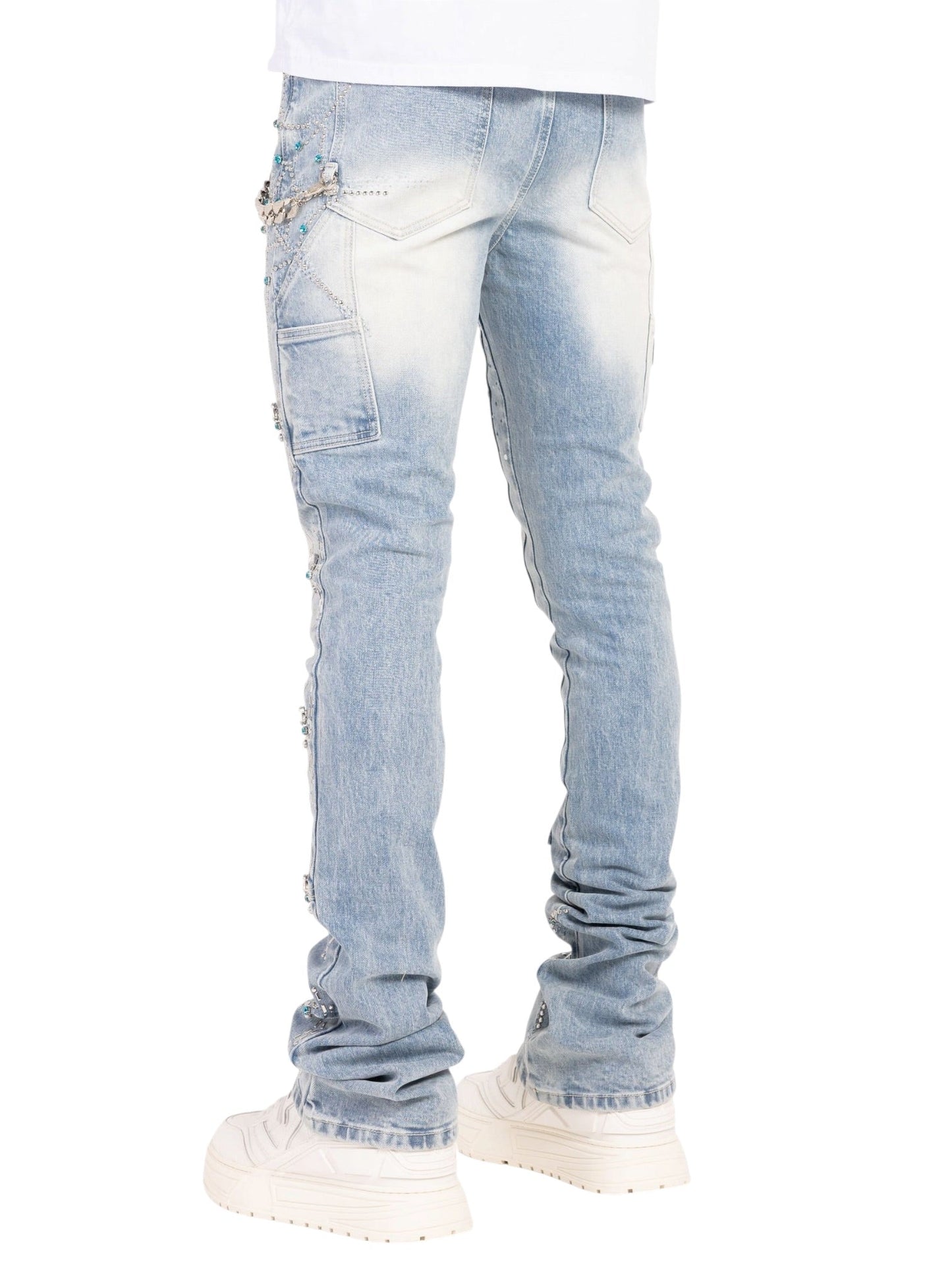 Guapi Aqua Blue Spider Denim