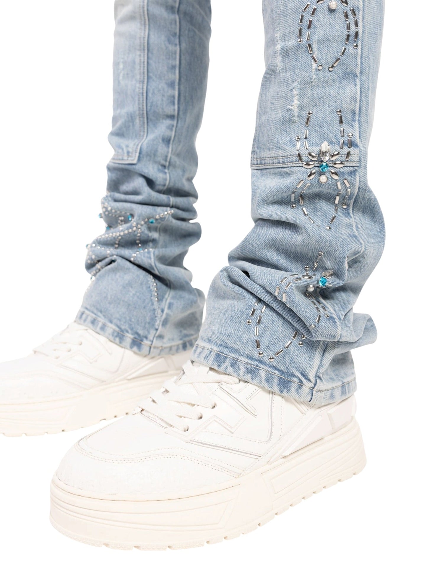 Guapi Aqua Blue Spider Denim