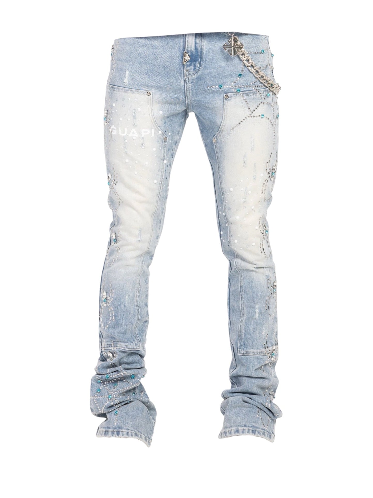 Guapi Aqua Blue Spider Denim