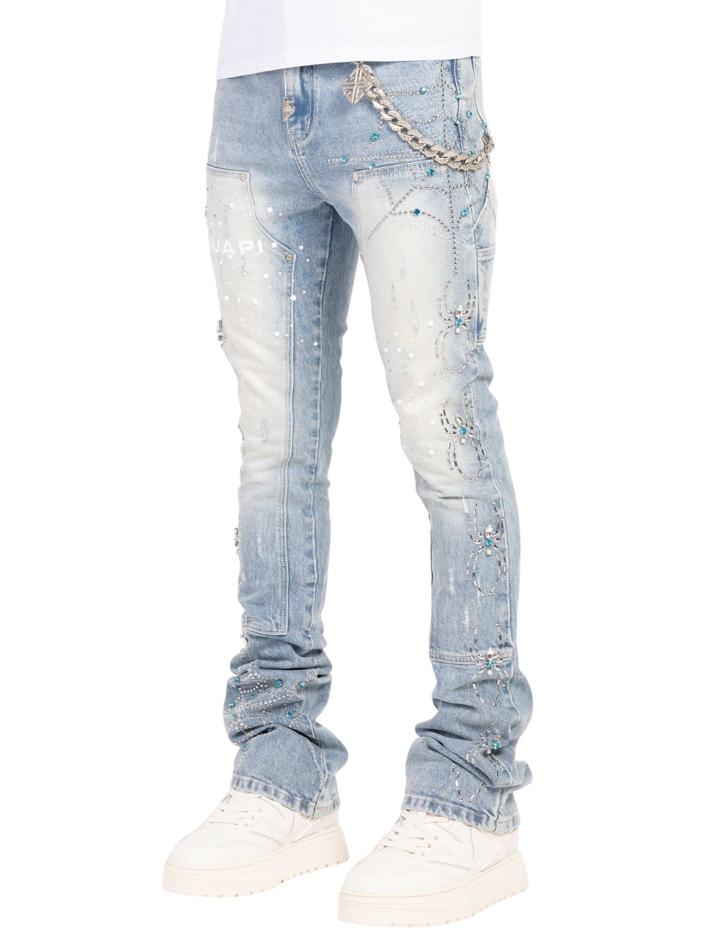 Guapi Aqua Blue Spider Denim