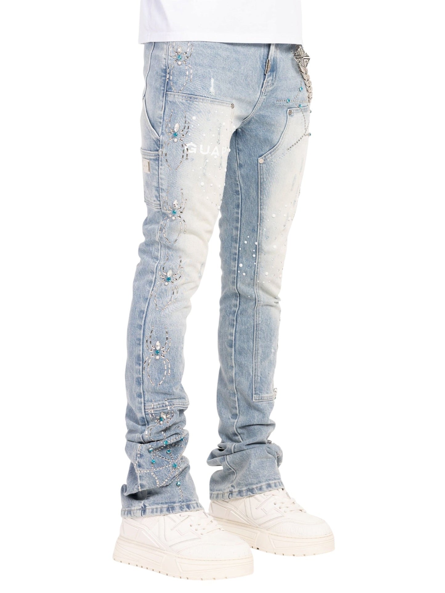 Guapi Aqua Blue Spider Denim