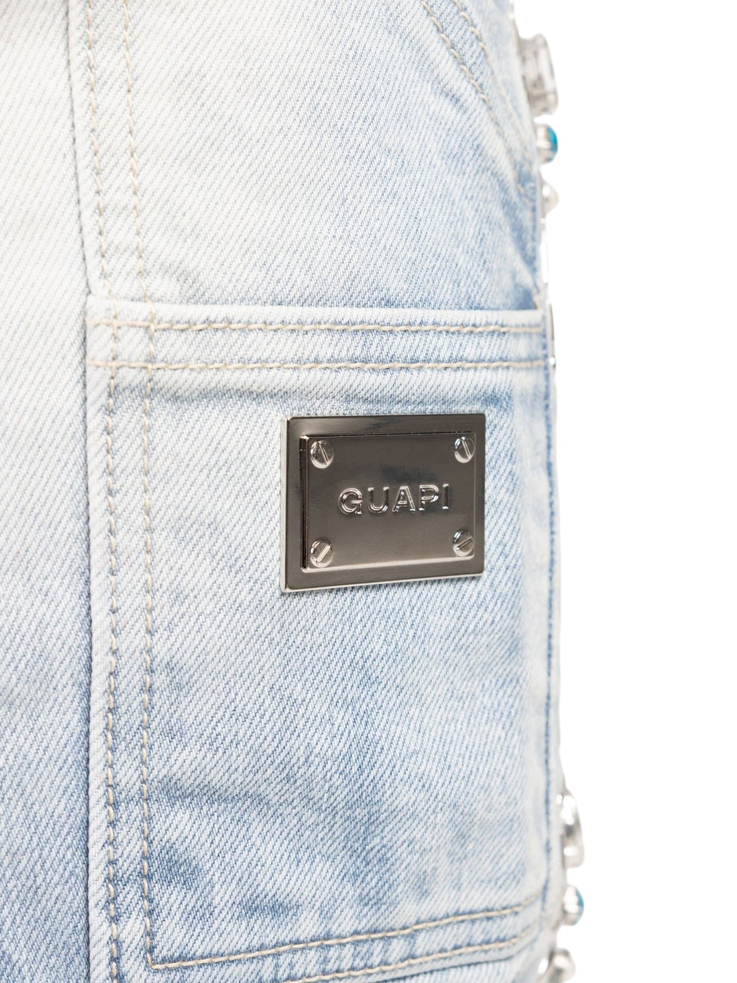 Guapi Aqua Blue Spider Denim