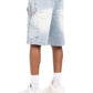 Guapi Aqua Blue Spider Denim Shorts