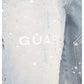 Guapi Aqua Blue Spider Denim Shorts