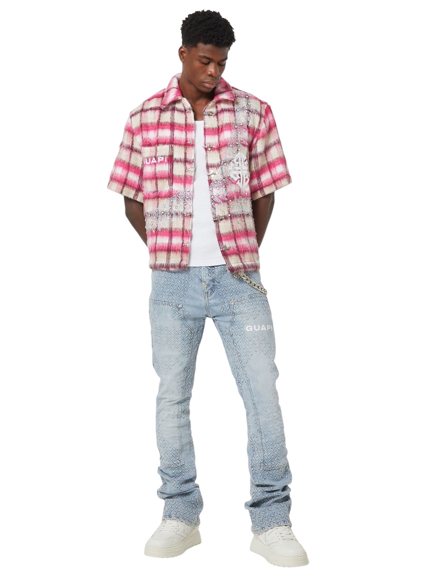 Guapi Aqua Blue Steel Plate Carpenter Denim