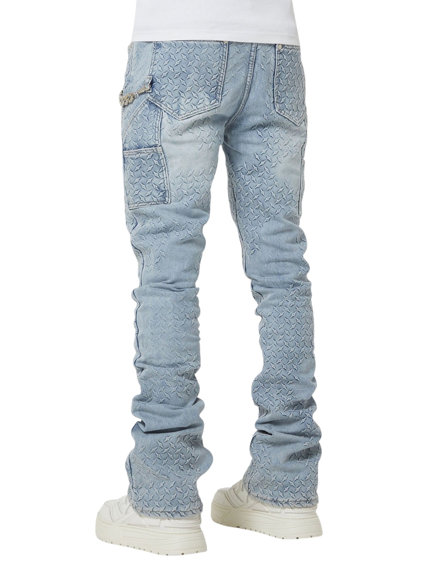 Guapi Aqua Blue Steel Plate Carpenter Denim