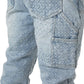 Guapi Aqua Blue Steel Plate Carpenter Denim