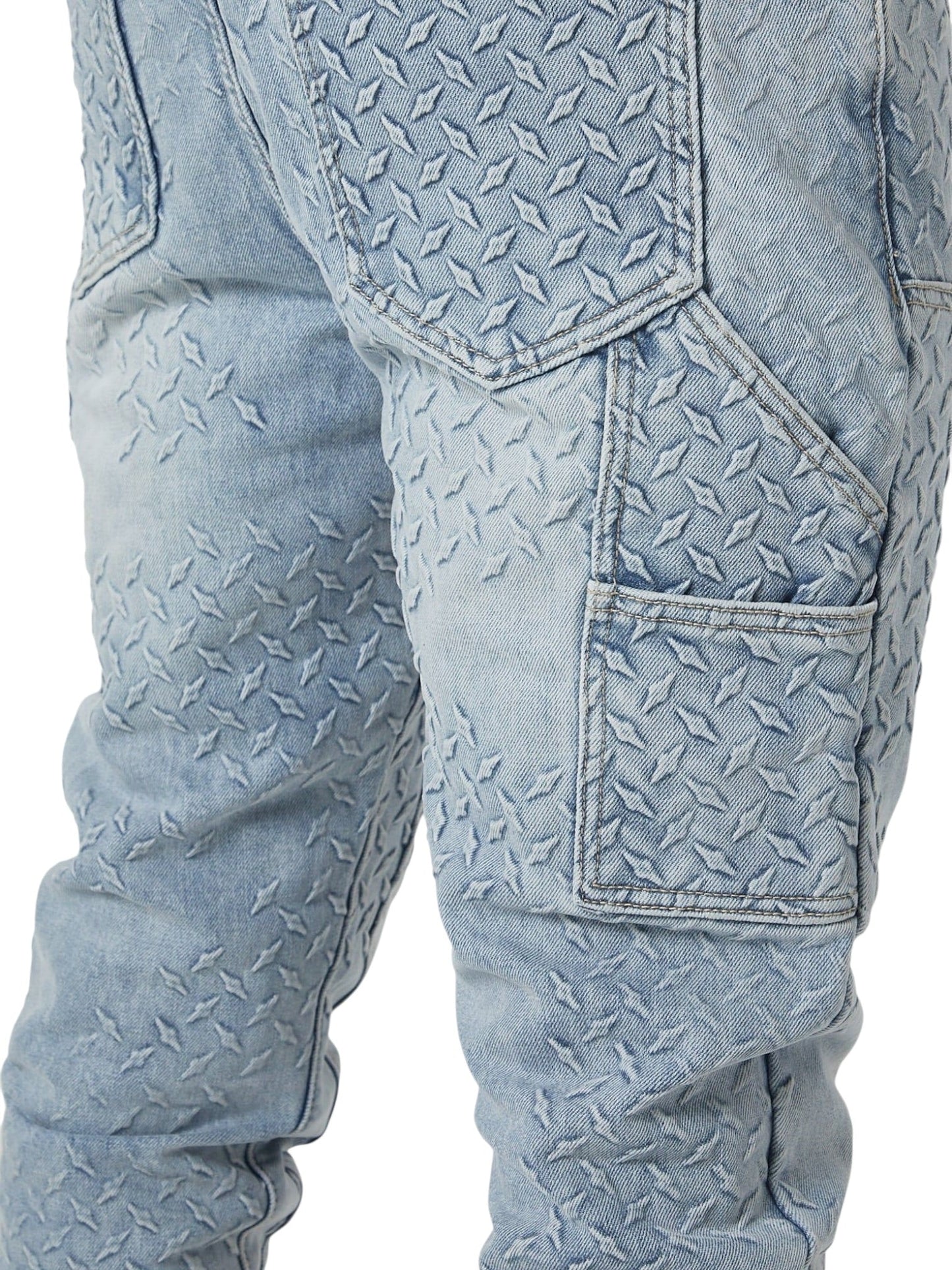 Guapi Aqua Blue Steel Plate Carpenter Denim