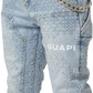 Guapi Aqua Blue Steel Plate Carpenter Denim