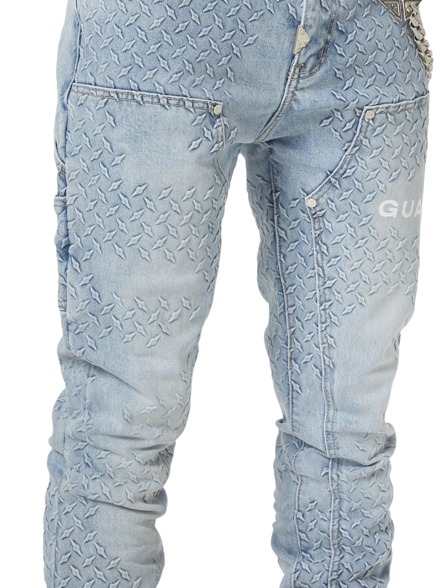 Guapi Aqua Blue Steel Plate Carpenter Denim