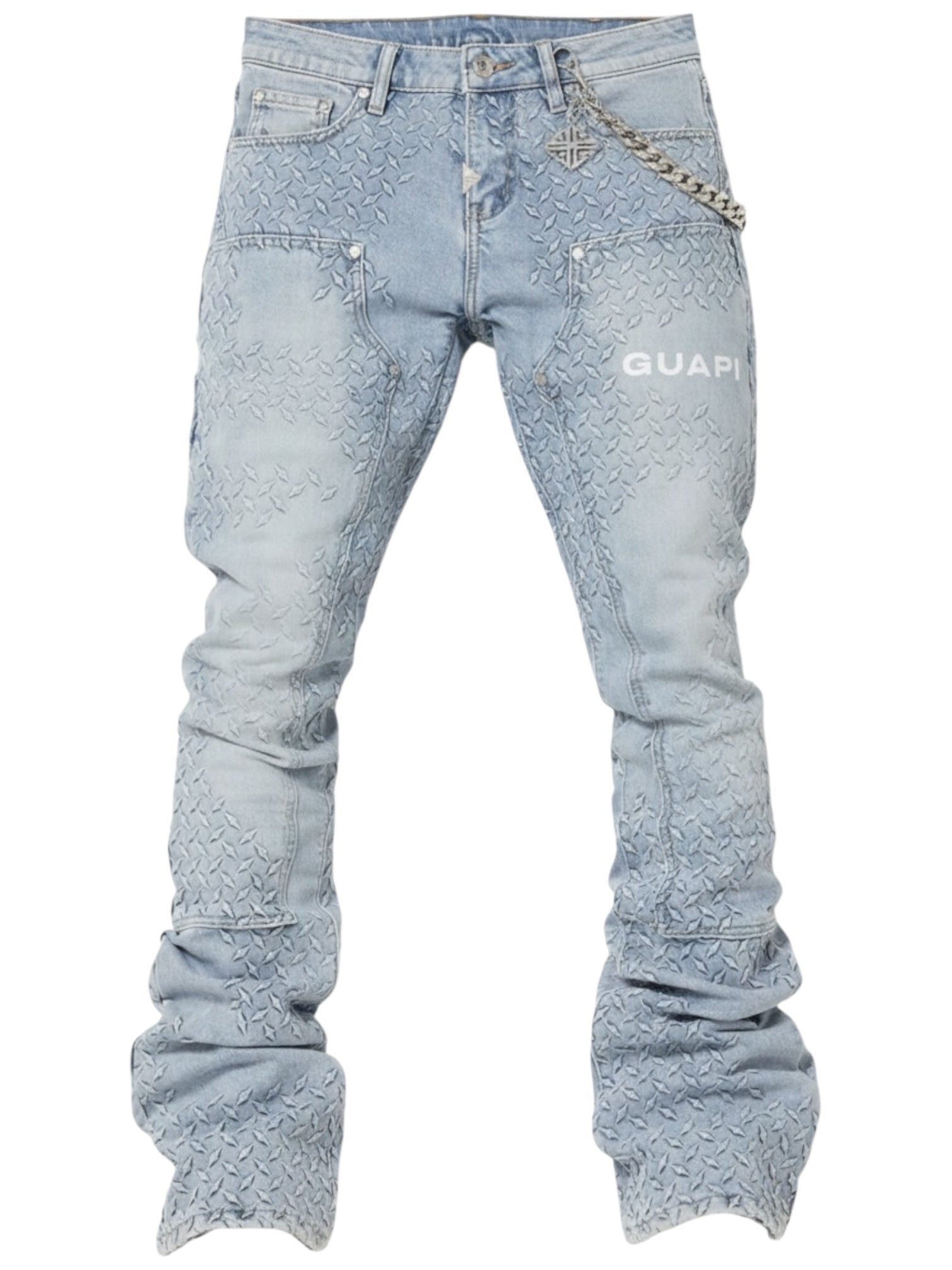 Guapi Aqua Blue Steel Plate Carpenter Denim