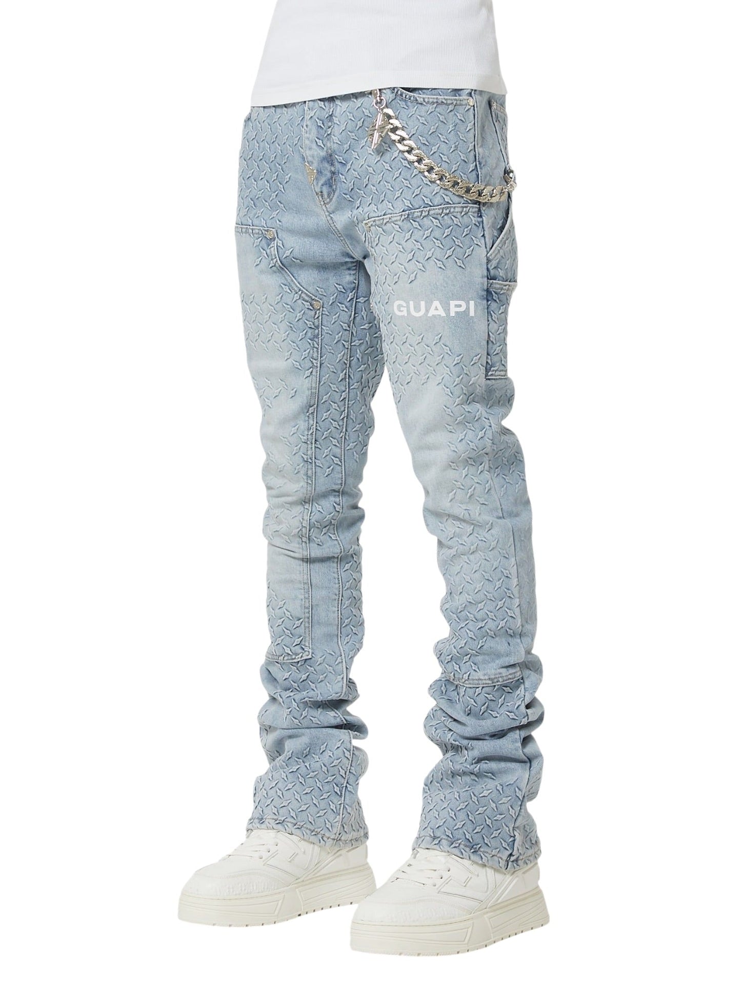 Guapi Aqua Blue Steel Plate Carpenter Denim