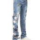 Guapi Aqua Blue Vintage Stars Denim