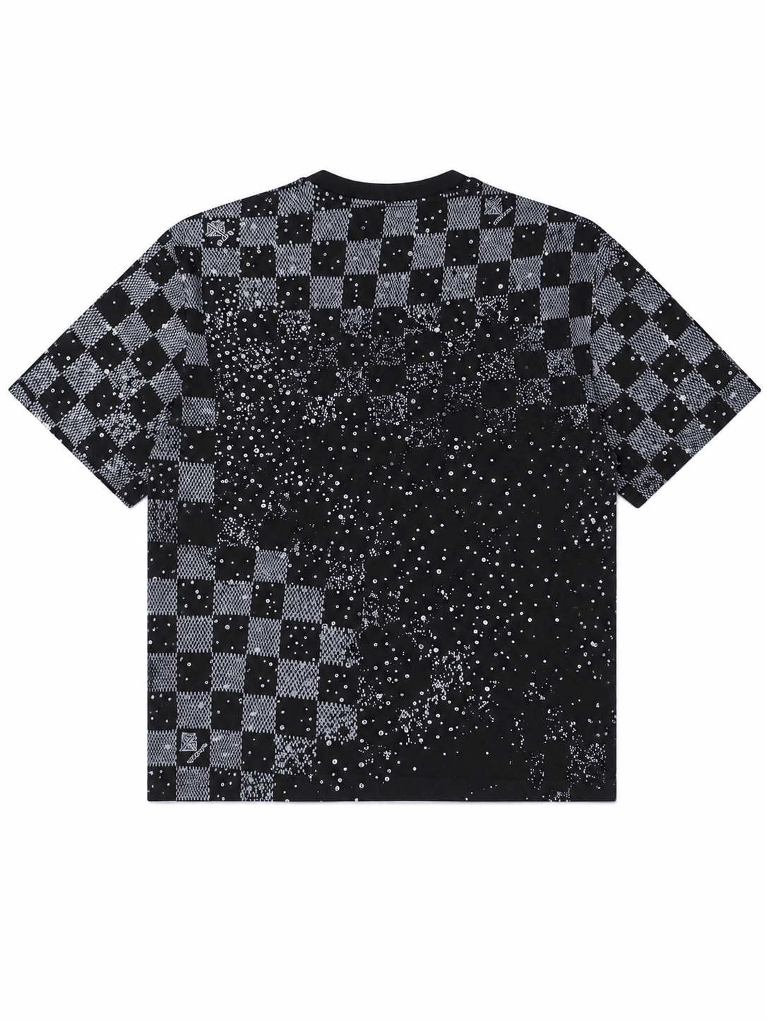 Guapi Checkerboard Tee Black