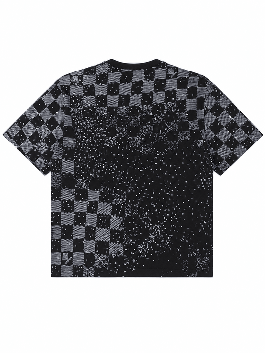 Guapi Checkerboard Tee Black