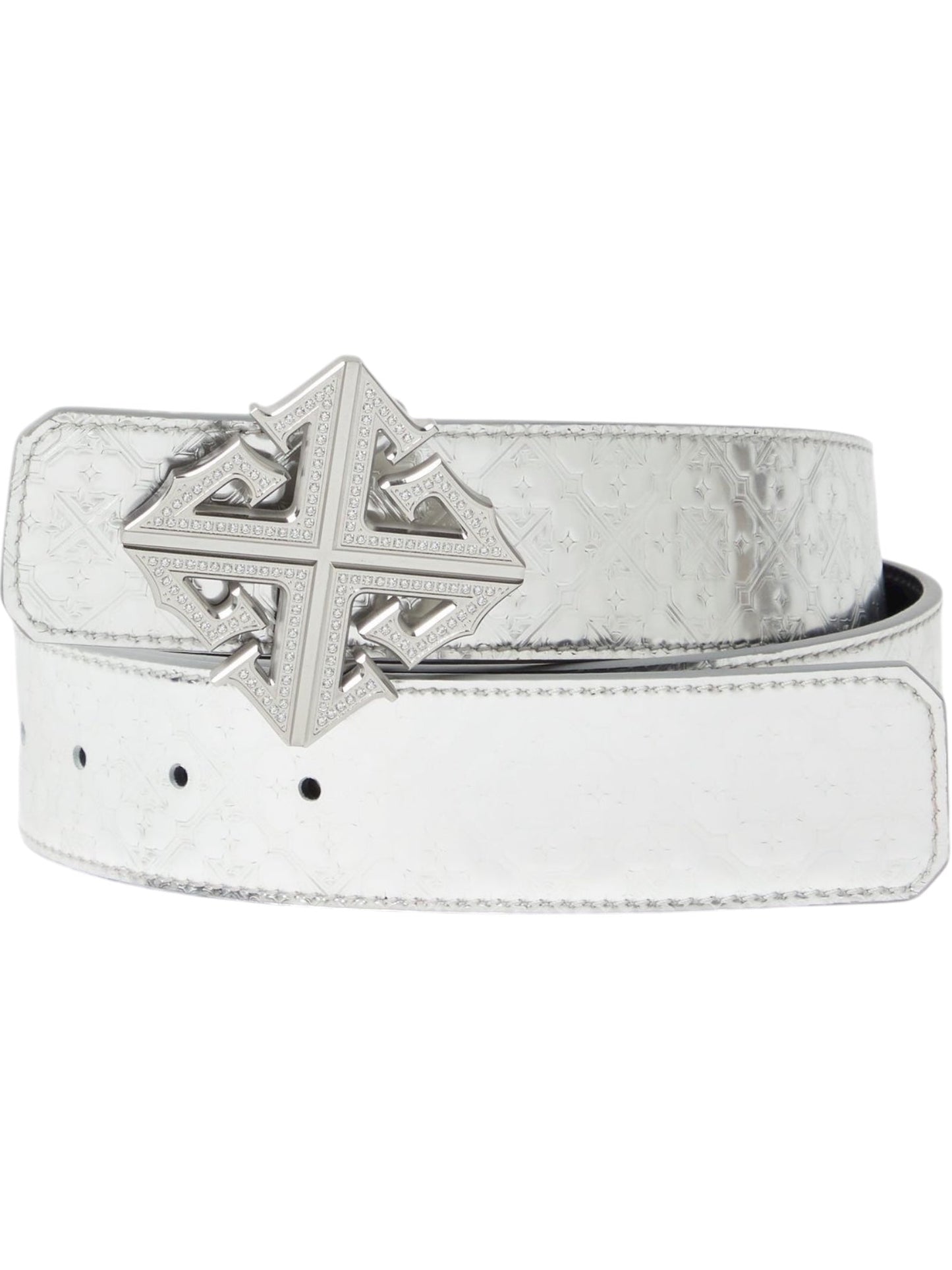 Guapi Chrome Leather Belt