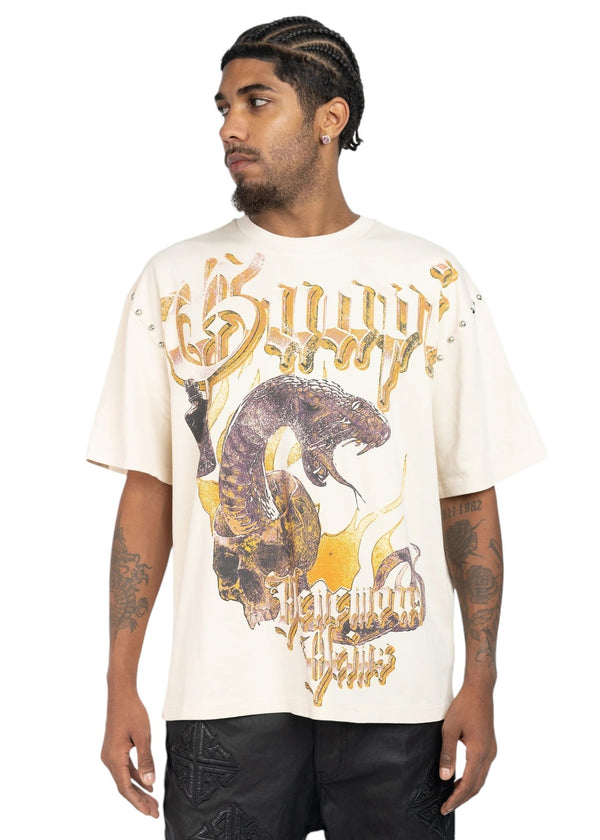 Guapi Cream Venemous Veins Tee