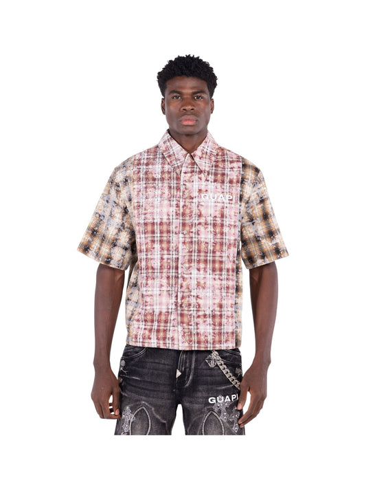 Guapi Eclipse Plaid Shirt Red