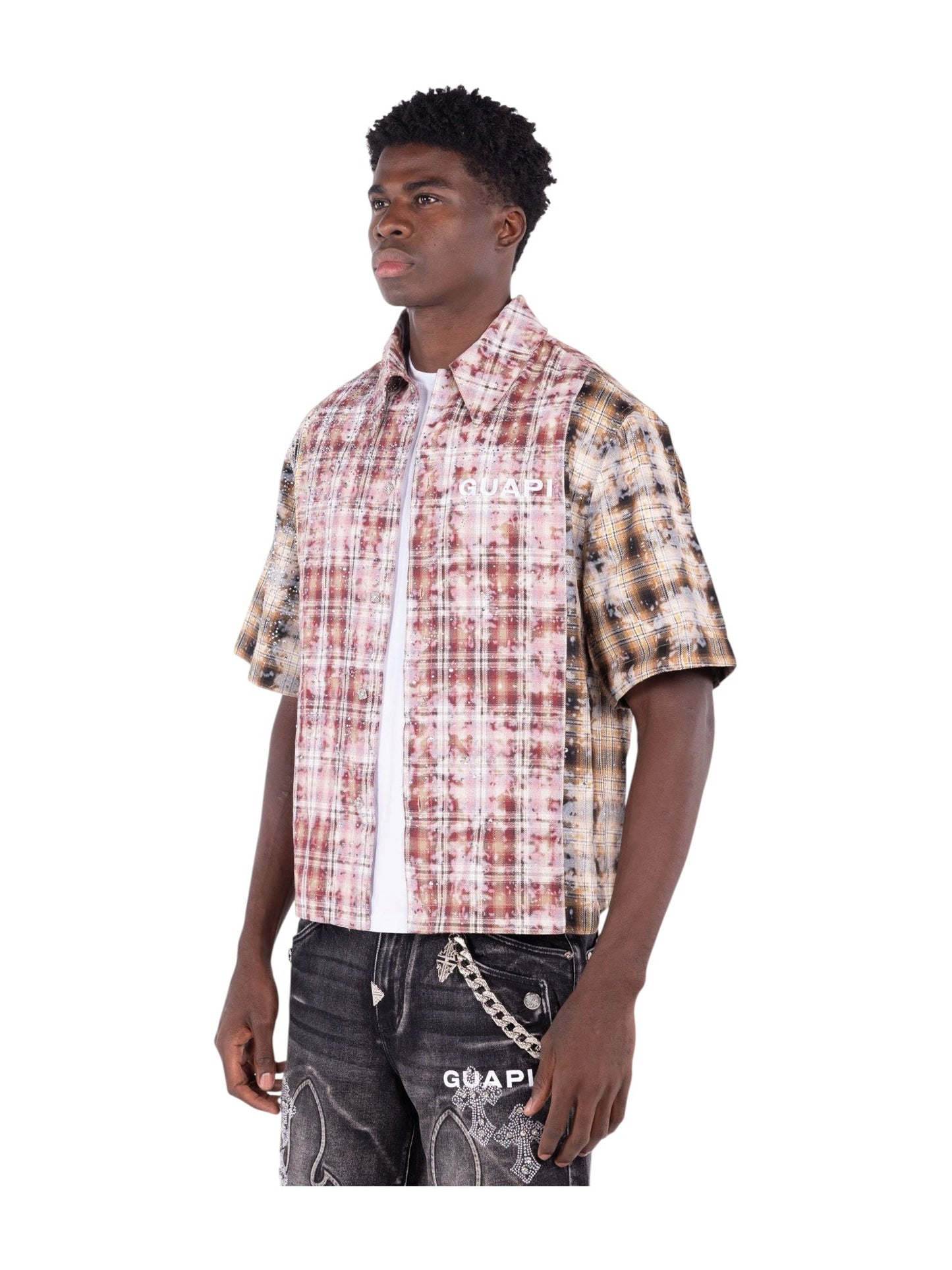 Guapi Eclipse Plaid Shirt Red