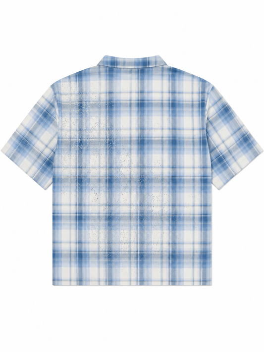 Guapi Glacier Plaid Shirt Blue