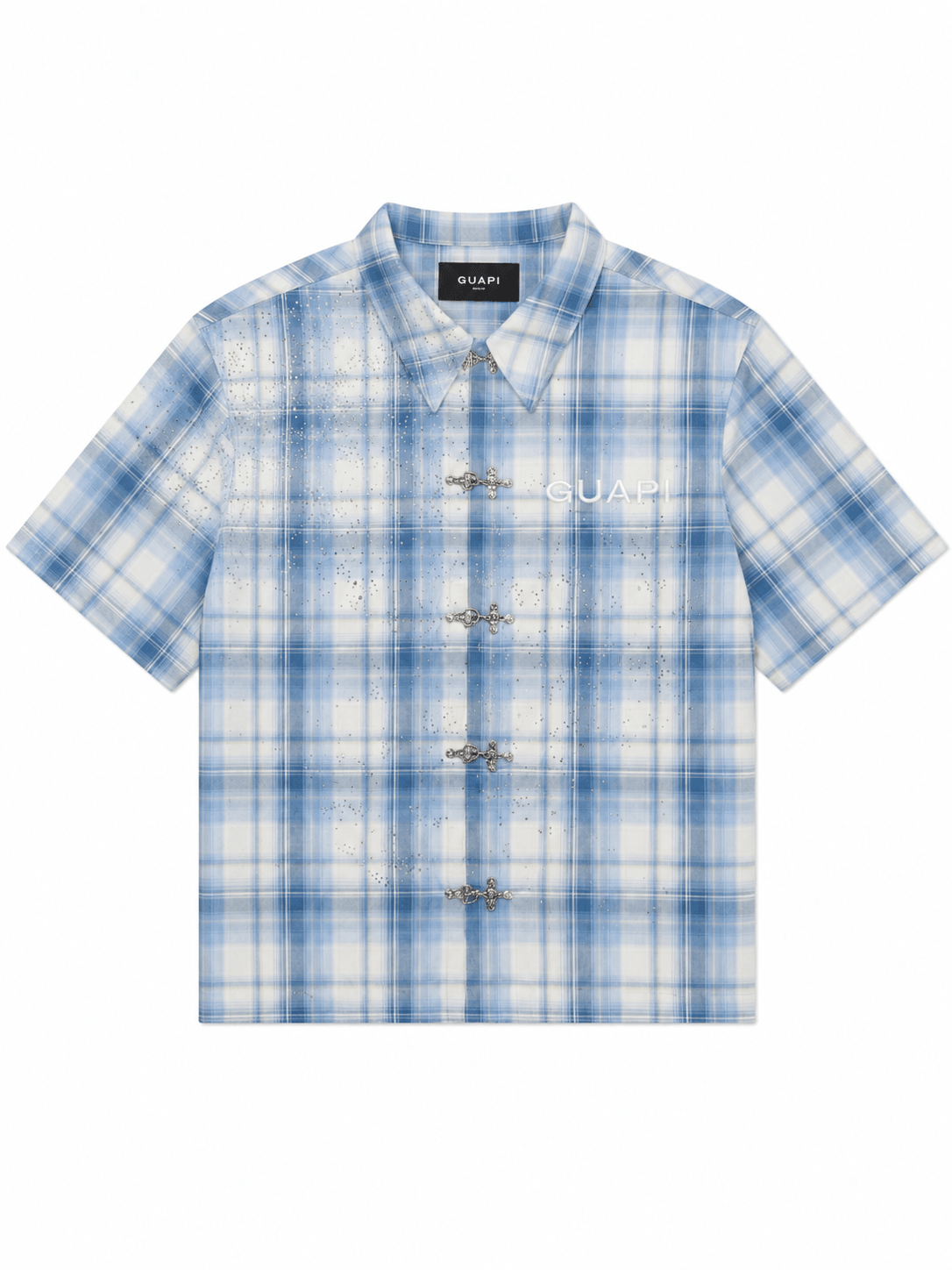 Guapi Glacier Plaid Shirt Blue