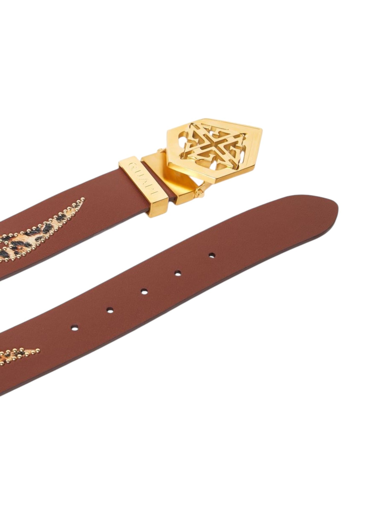 【GUAPI】LEATHER EMBLEM BELT Guapi Gold Emblem Belt - Probus