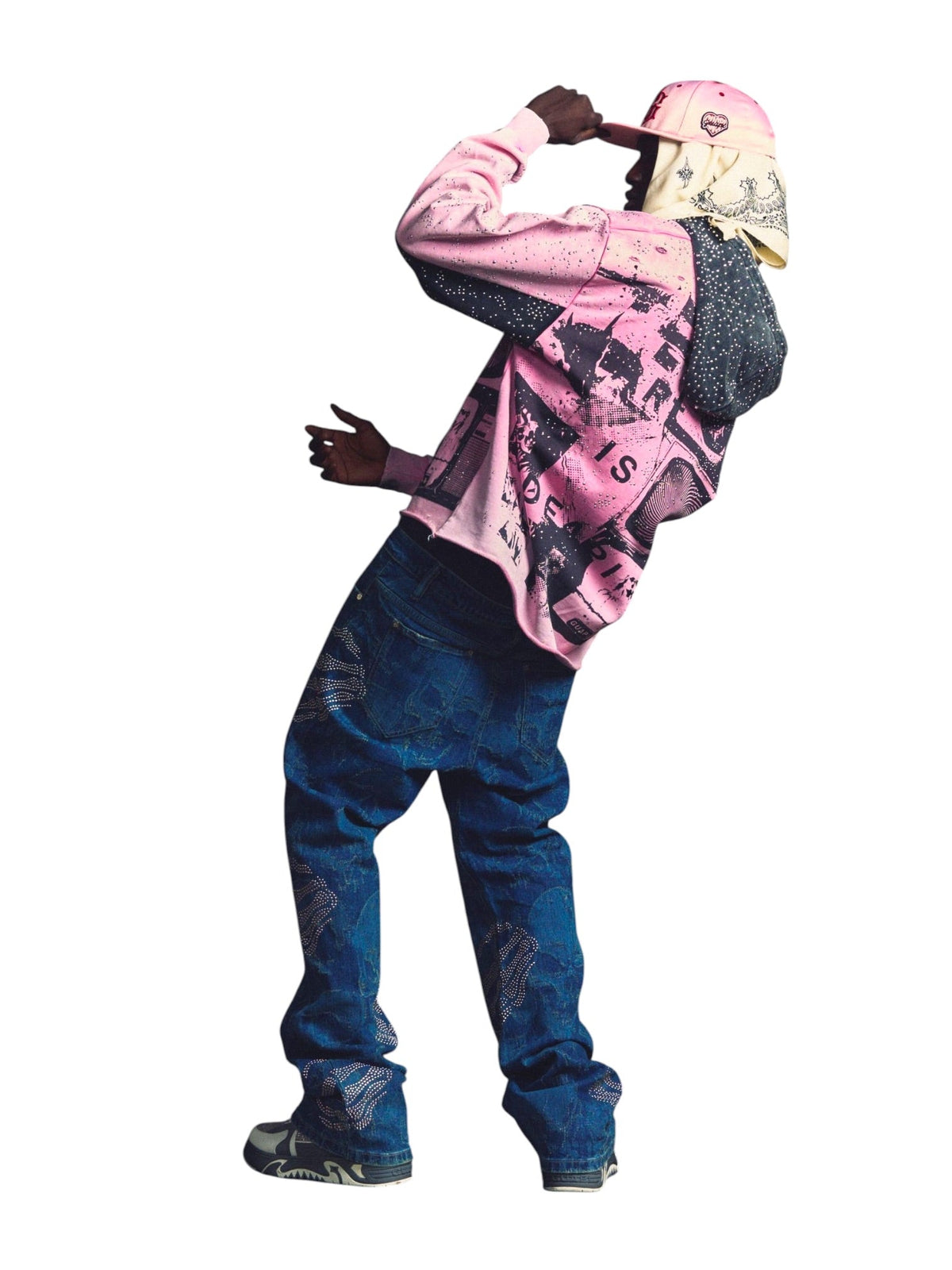 Probus GUAPI Hell Dragger Laser Denim Pant GUAPI Hell Dragger Laser Denim Pant BLUE