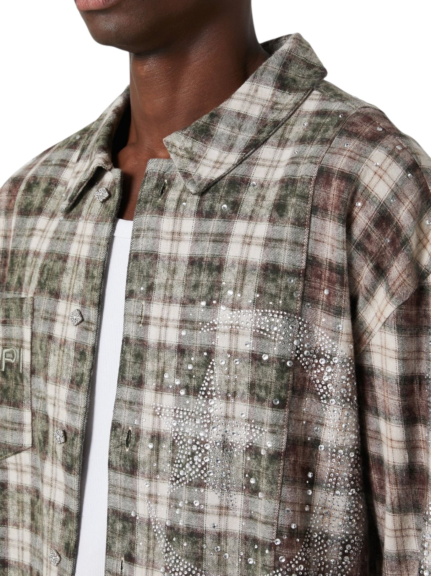 Guapi Mocha Crescent Flannel Green
