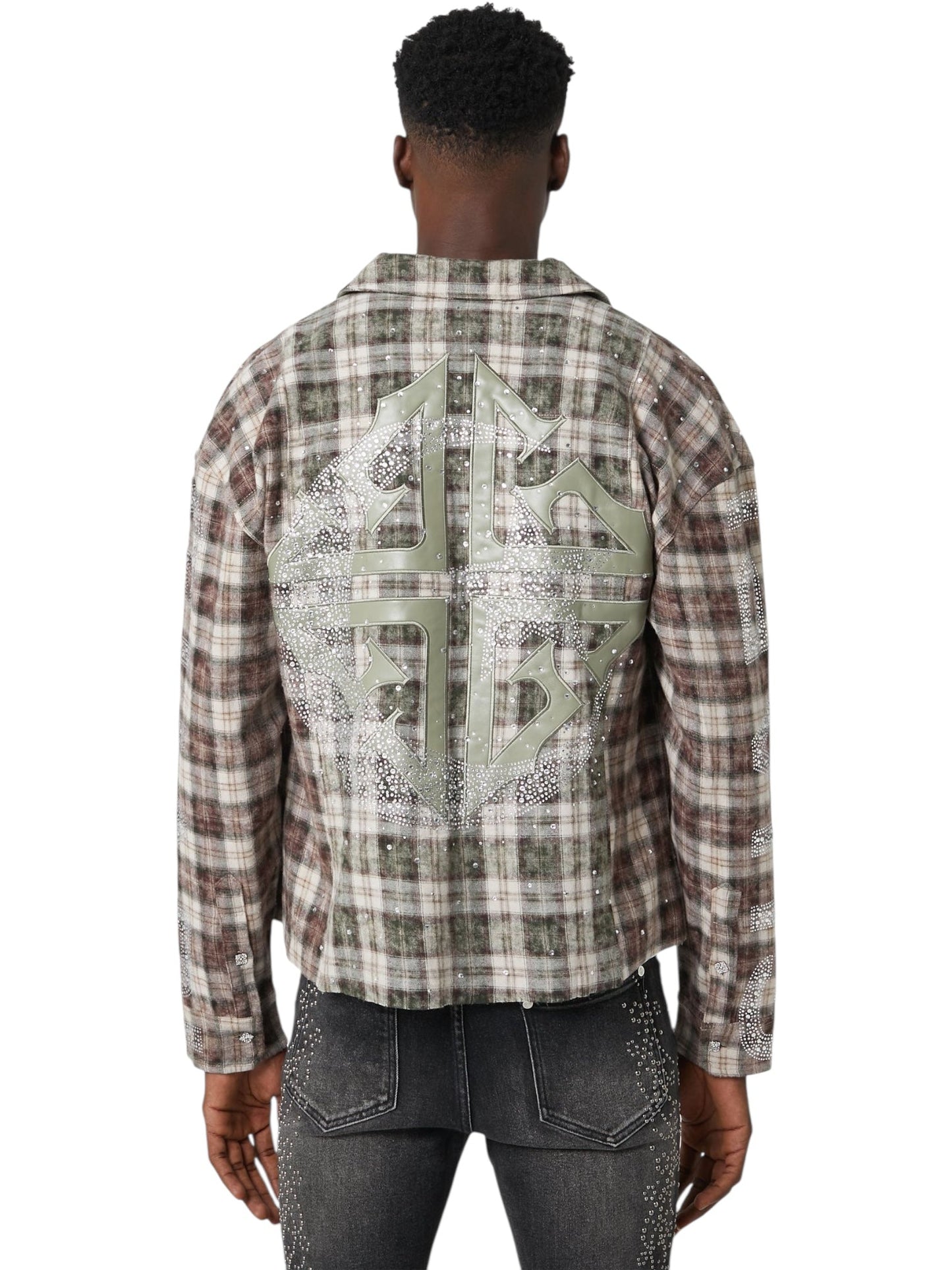 Guapi Mocha Crescent Flannel Green