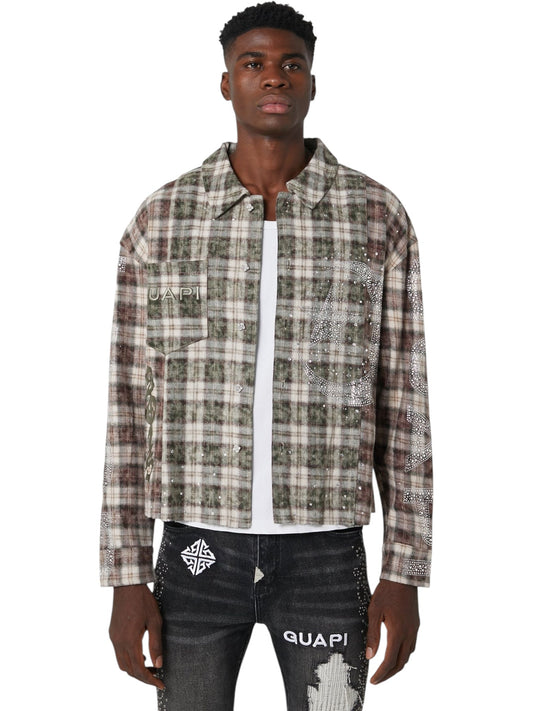 Guapi Mocha Crescent Flannel Green