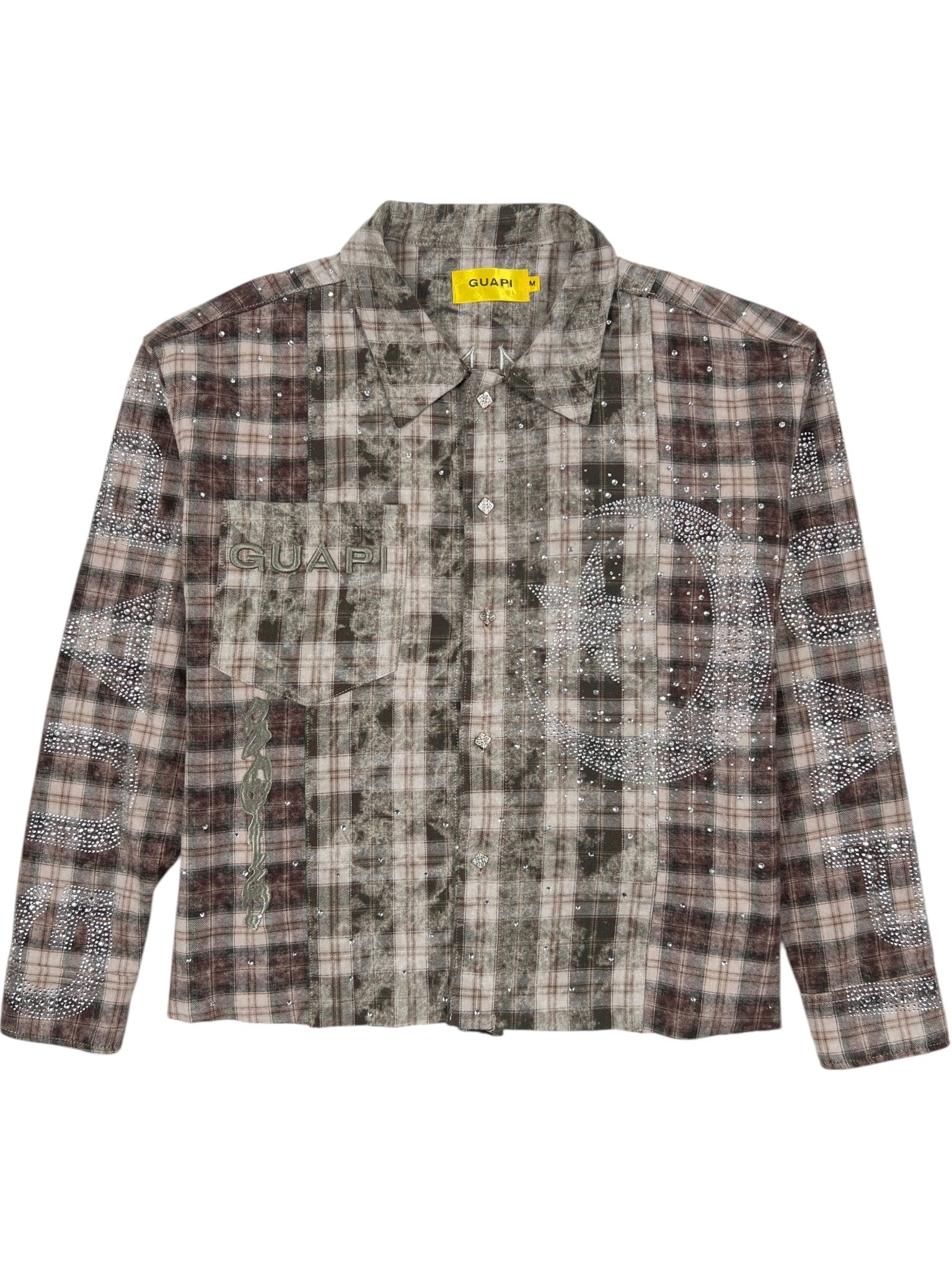 Guapi Mocha Crescent Flannel Green