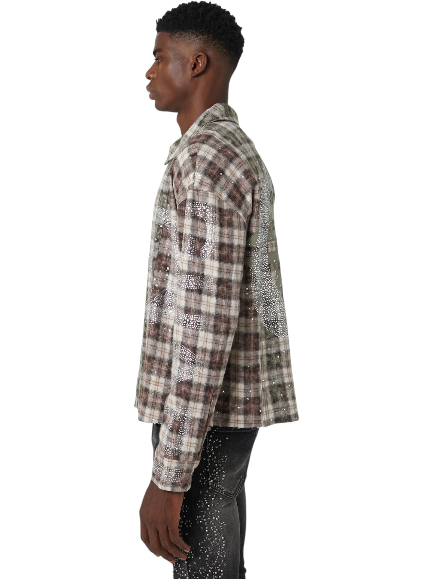 Guapi Mocha Crescent Flannel Green