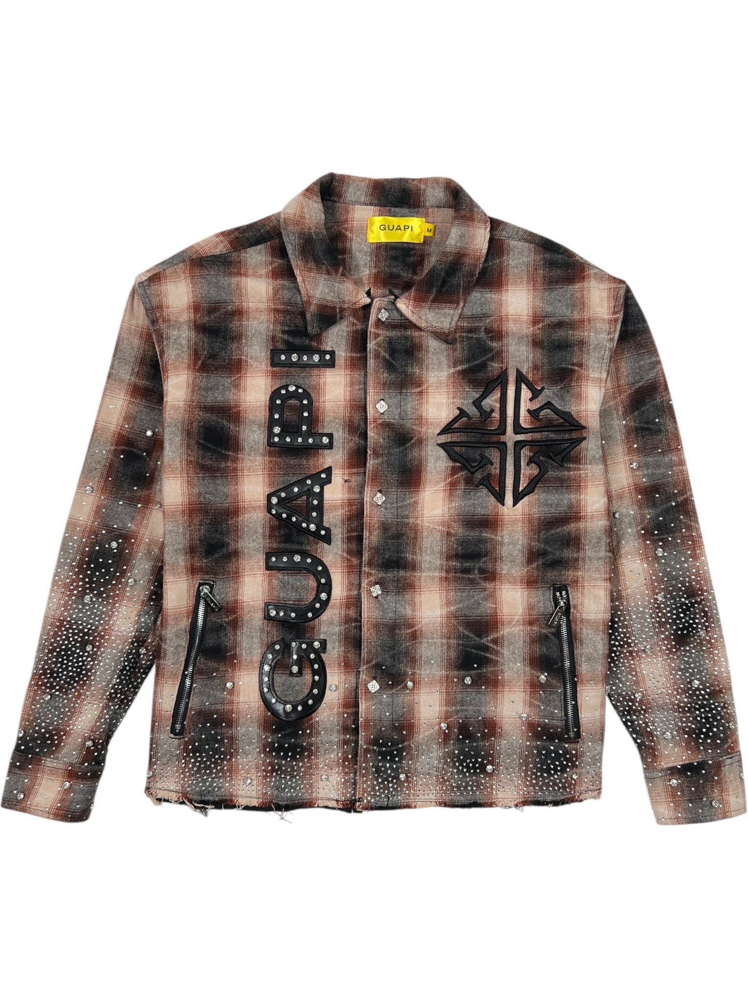 Guapi Mocha Rhinestone Flannel