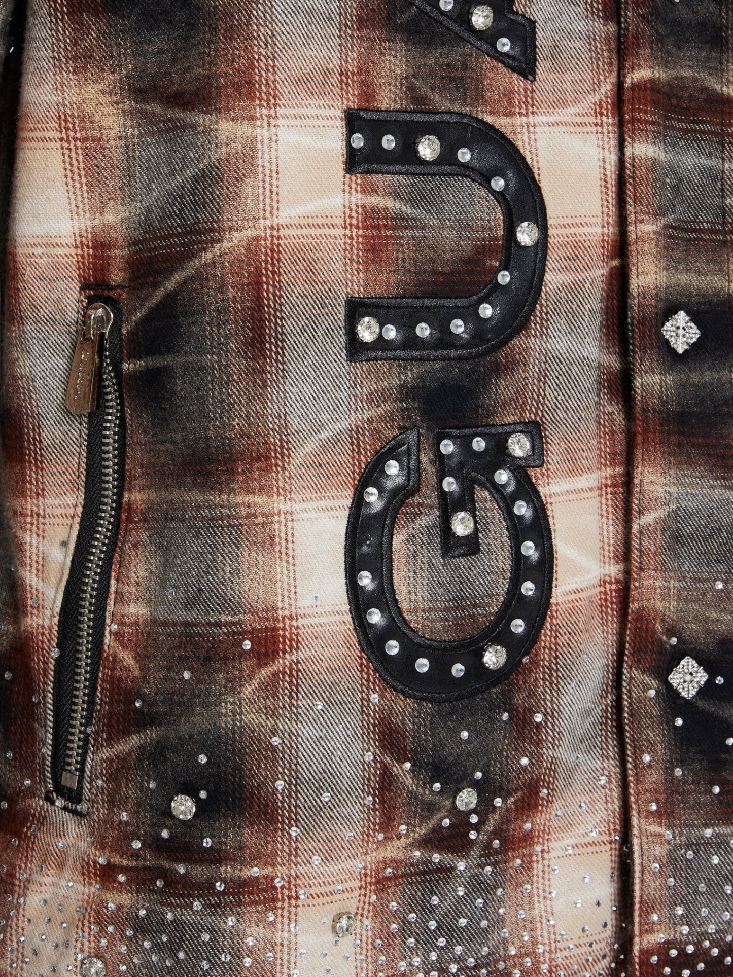 Guapi Mocha Rhinestone Flannel