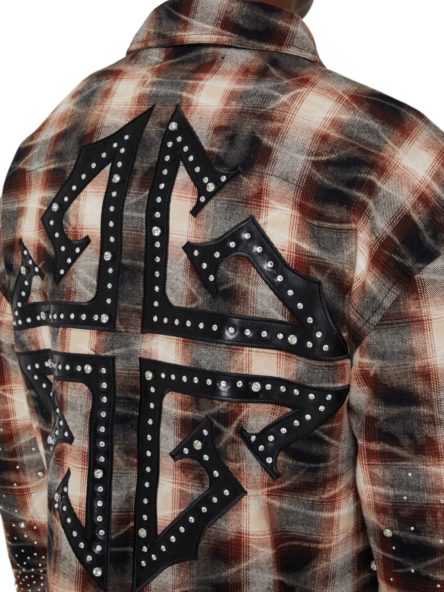 Guapi Mocha Rhinestone Flannel