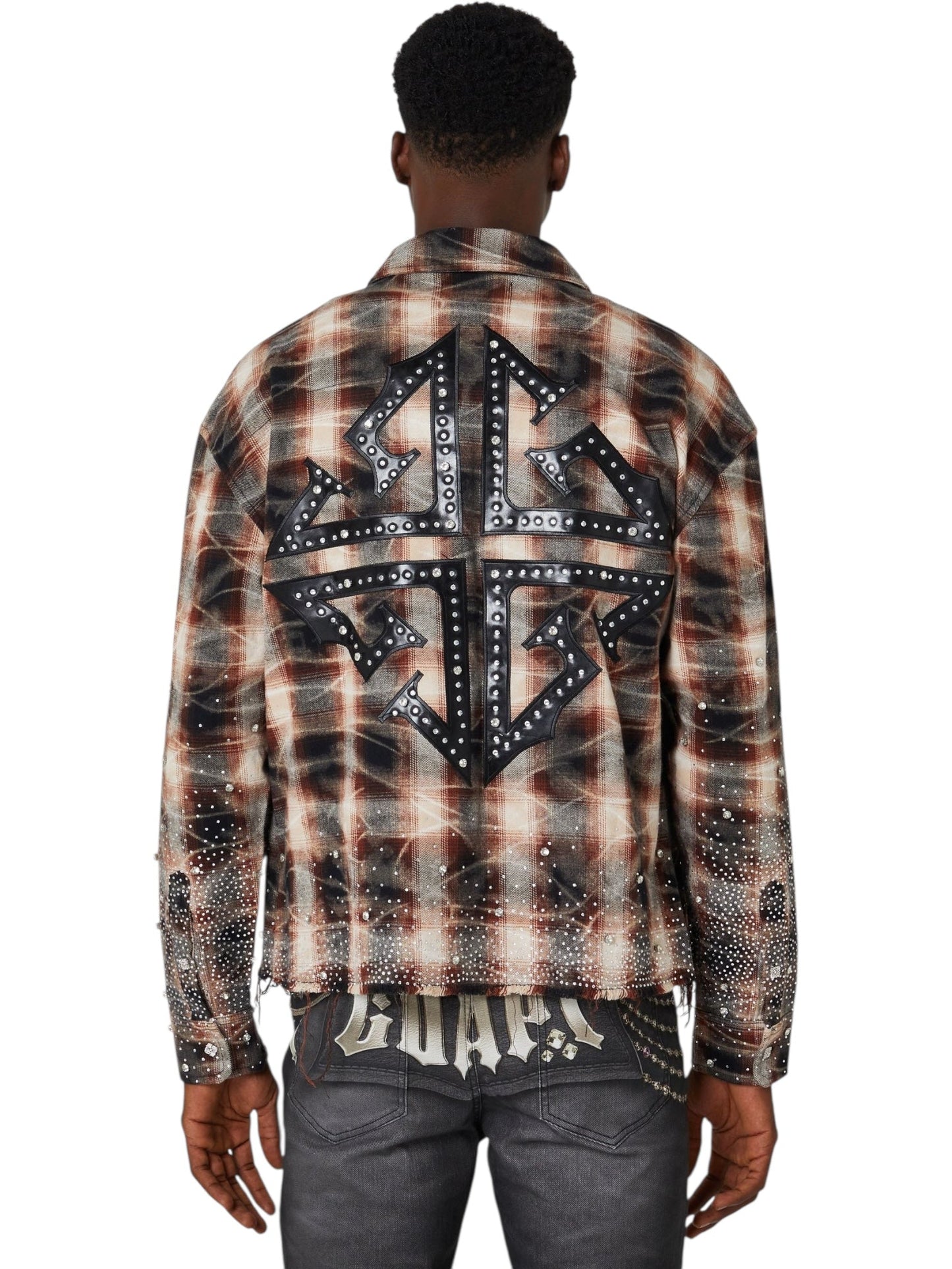 Guapi Mocha Rhinestone Flannel