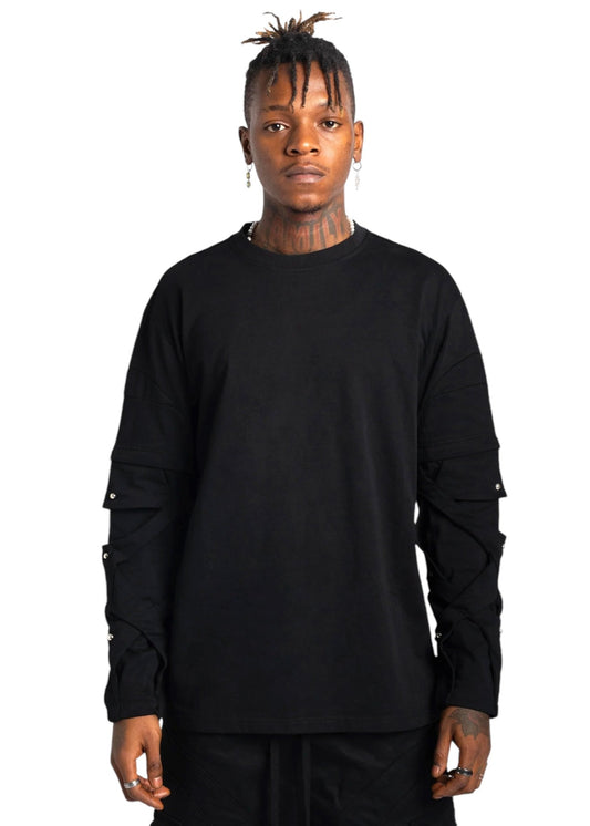 Guapi Obsidian Black Long Sleeve Tee