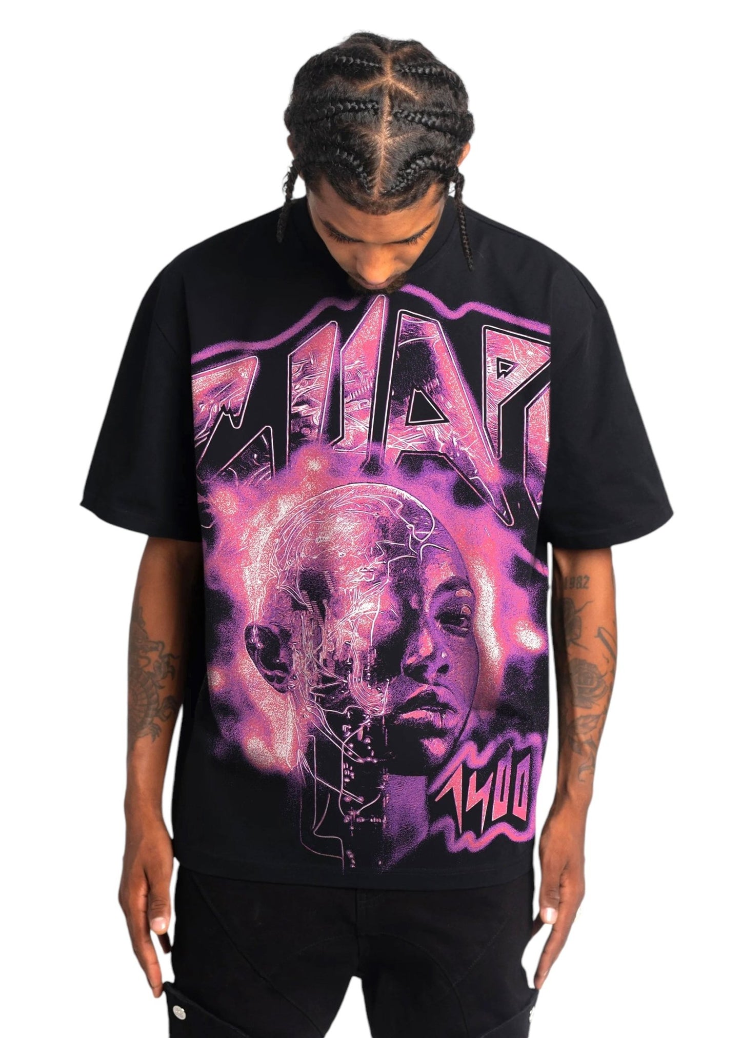 Guapi Obsidian Black Pink Tee