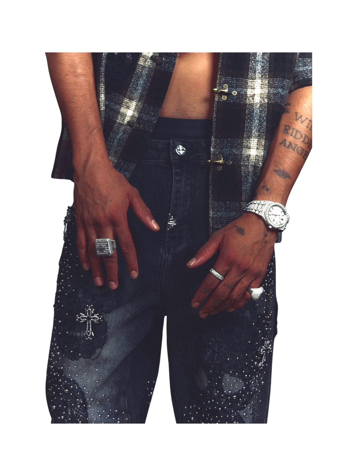 Probus Guapi Obsidian Black Sacred Skull Denim Guapi Obsidian Black Sacred Skull Denim BLACK