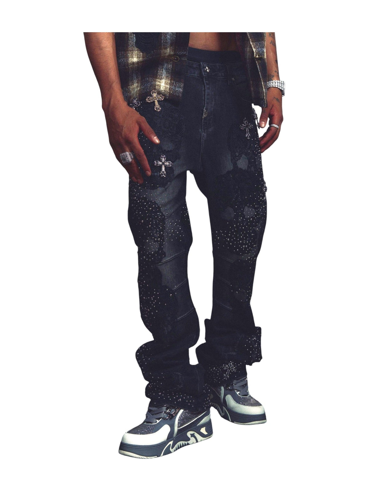 Probus Guapi Obsidian Black Sacred Skull Denim Guapi Obsidian Black Sacred Skull Denim BLACK