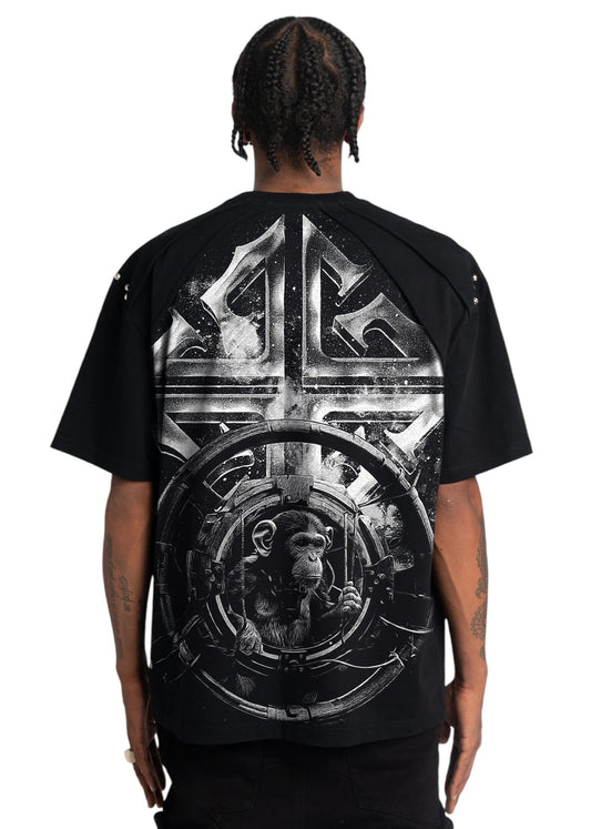 Guapi obsidian black see no evil tee