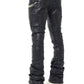 Guapi Obsidian Black Stars Leather Pant